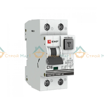 Выключатель автоматический дифференциального тока PROxima EKF DA63-16-30e