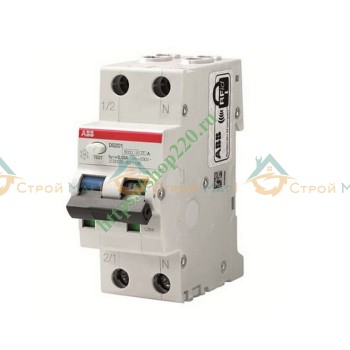  Автоматический выключатель дифференциального тока ABB DS201 C10 AC30