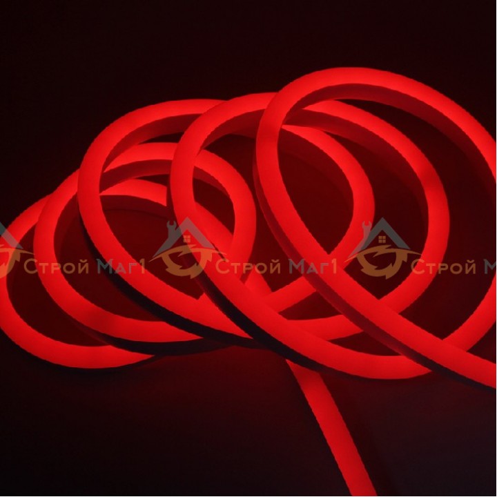 Неоновая лента светодиодная SMD 220В 2835, Красный SWG ( 50m )