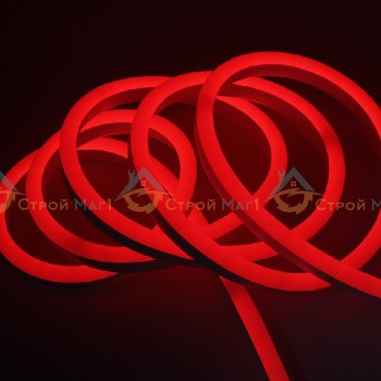 Неоновая лента светодиодная SMD 220В 2835, Красный SWG ( 50m )
