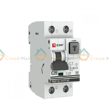 Выключатель автоматический дифференциального тока PROxima EKF DA63-25-30e