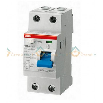 Выключатель дифференциального тока ABB F202 AC-25/0.03