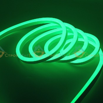 Неоновая лента светодиодная SMD 220В 2835,  Зеленый SWG ( 50m )
