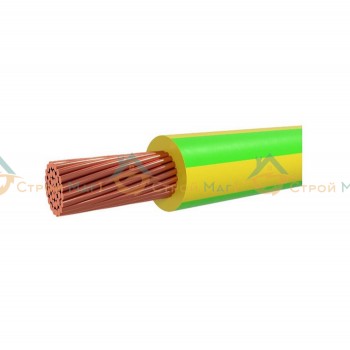 Провод силовой ПуГВ 1х50 желто-зеленый многопроволочный