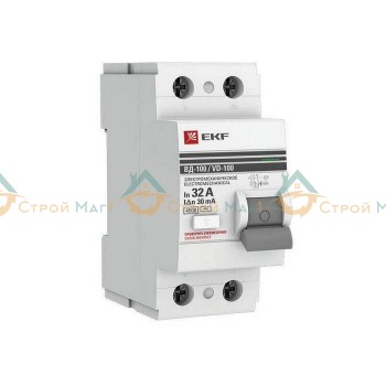 Выключатель дифференциального тока (УЗО) 2п 32А 30мА PROxima EKF 