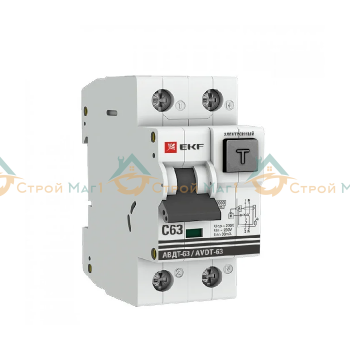 Выключатель автоматический дифференциального тока PROxima EKF DA63-63-30e