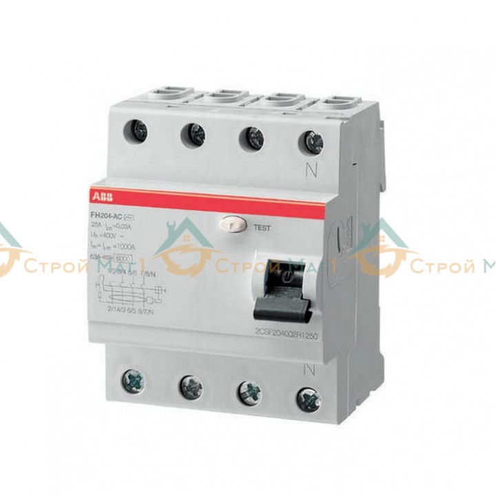Выключатель дифференциального тока 4 модуля ABB FH204 AC-40/0,03 