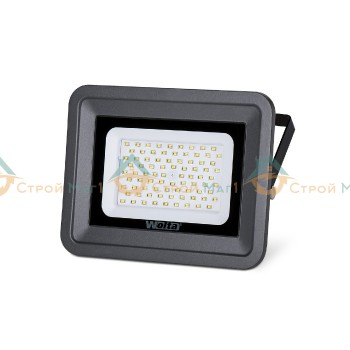 Светодиодный прожектор Wolta 5700K, 70 W SMD, IP 65,цвет серый, слим WFL-70W/06