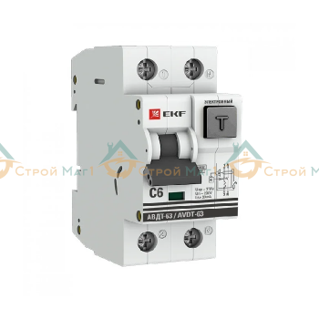 Выключатель автоматический дифференциального тока PROxima EKF DA63-6-30e