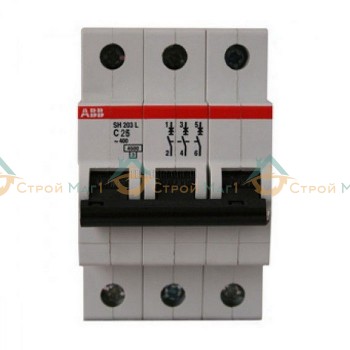 Автоматический выключатель 3-полюсный  ABB SH203L C25