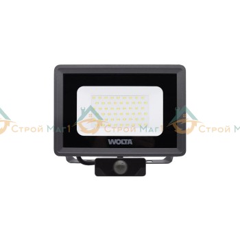 Светодиодный прожектор WOLTA 50Вт 5700К IP65 с датчиком движения 4500 лм WFL-50W/06S