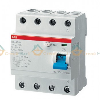 Выключатель дифференциального тока  ABB F204 A-40/0.03